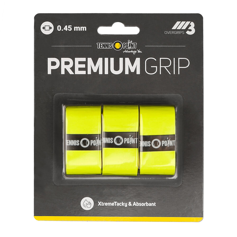Premium Grip Pack De 3 - Amarillo