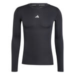 Ropa adidas adidas TechFit Camiseta De Manga Larga Hombres-Negro