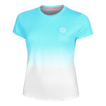 Ropa BIDI BADU BIDI BADU Crew Gradiant Camiseta De Manga Corta Mujeres-Turquesa,Blanco
