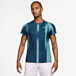 Ropa Nike Nike Court Victory Dri-Fit Print Camiseta de manga corta Hombres - color petróleo, blanco