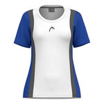 Ropa HEAD HEAD Club 25 Tech Camiseta De Manga Corta Mujeres-Blanco,Azul