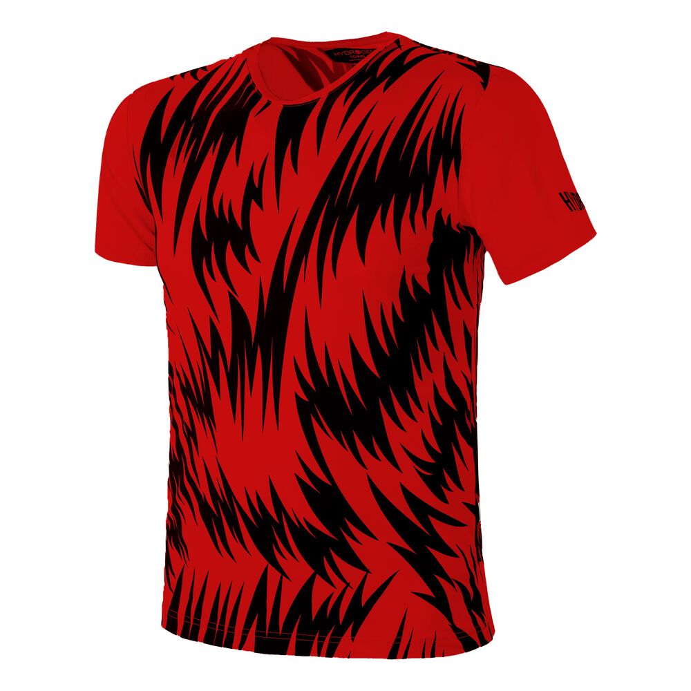 Tech Scratch Camiseta De Manga Corta Hombres - Rojo, Negro