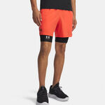 Ropa Under Armour Under Armour Vansih Woven 6in Shorts Hombres-rojo, negro mate