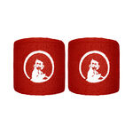 Ropa de tenis Quiet Please Quiet Please Short Cinta para sudor - Pack de 2 Unisex-rojo, blanco