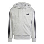 Ropa adidas adidas Essentials 3 Stripes Sudadera con cremallera Hombres - gris, negro
