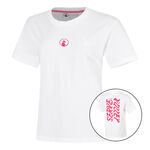 Ropa Quiet Please Quiet Please Create Wavy Boyfriend Camiseta De Manga Corta Mujeres-Blanco,Rosa