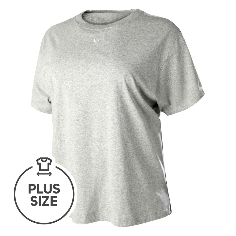 Sportswear Essential Plus Size Camiseta De Manga Corta Mujeres - Gris, Blanco