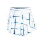 Ropa Lucky in Love Lucky in Love Shibori Plaid 13.5in Falda Mujeres-Blanco,Azul