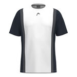 Ropa HEAD HEAD Club 25 Tech Camiseta De Manga Corta Hombres-Azul Oscuro,Blanco