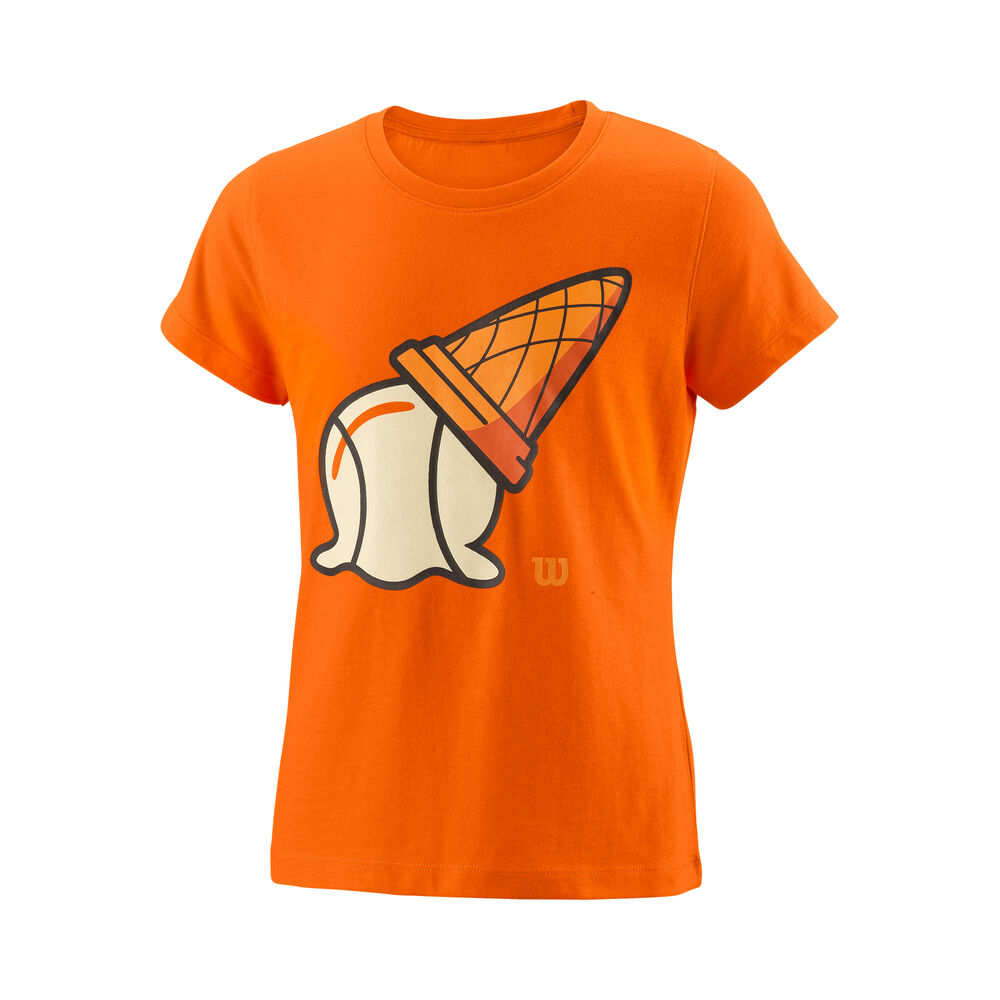 Inverted Cone Tech Camiseta De Manga Corta Chicas - Naranja, Multicolor
