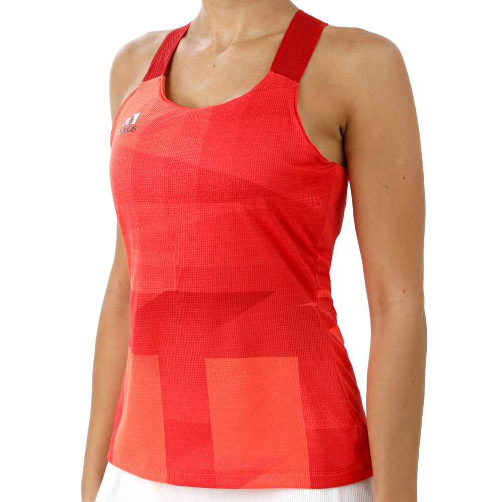 Y- Olymp Heat Ready Camiseta De Tirantes Mujeres - Rojo, Naranja