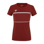 Ropa Tecnifibre Tecnifibre Team Tech Camiseta De Manga Corta Mujeres-Rojo Oscuro