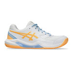 Zapatillas de pádel ASICS ASICS Gel-Dedicate 8 Zapatilla De Pádel Mujeres-Blanco,Naranja