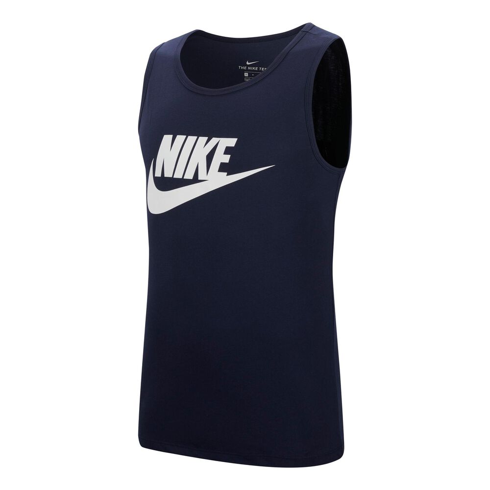 Sportswear Camiseta De Tirantes Hombres - Azul Oscuro, Blanco
