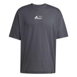 Ropa adidas adidas GFX Glob Camiseta de manga corta Hombres - gris oscuro, 