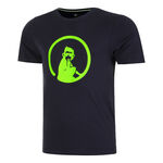 Ropa Quiet Please Quiet Please Wild Trainings Camiseta De Manga Corta Hombres-Azul Oscuro,Verde Neón