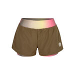 Ropa BIDI BADU BIDI BADU Spectrum 2In1 Printed Shorts Mujeres-Marr&oacute;n,Amarillo