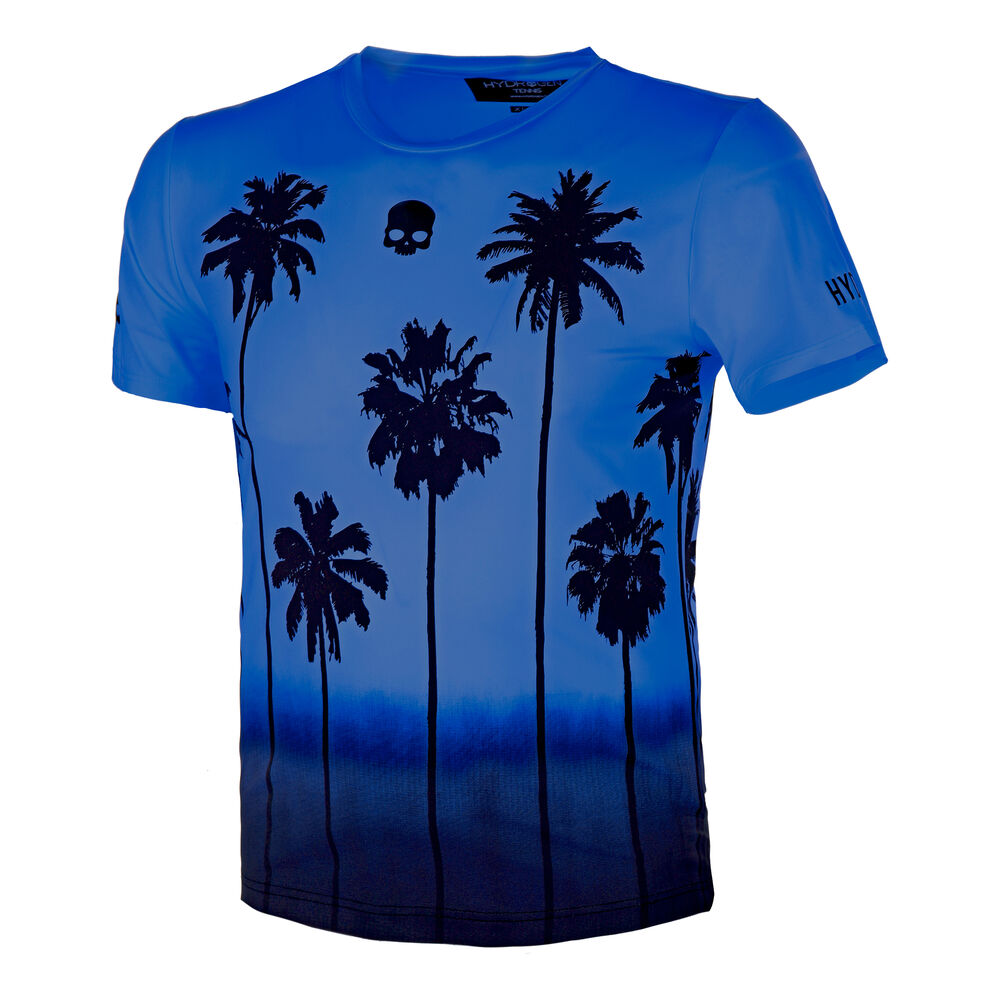 Tech Palm Camiseta De Manga Corta Hombres - Azul, Negro
