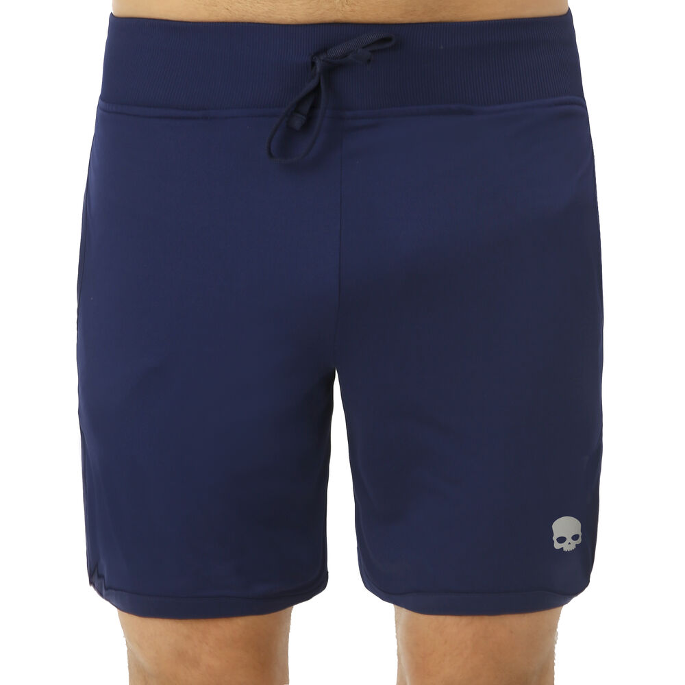 Tech Shorts Hombres - Azul Oscuro, Plateado