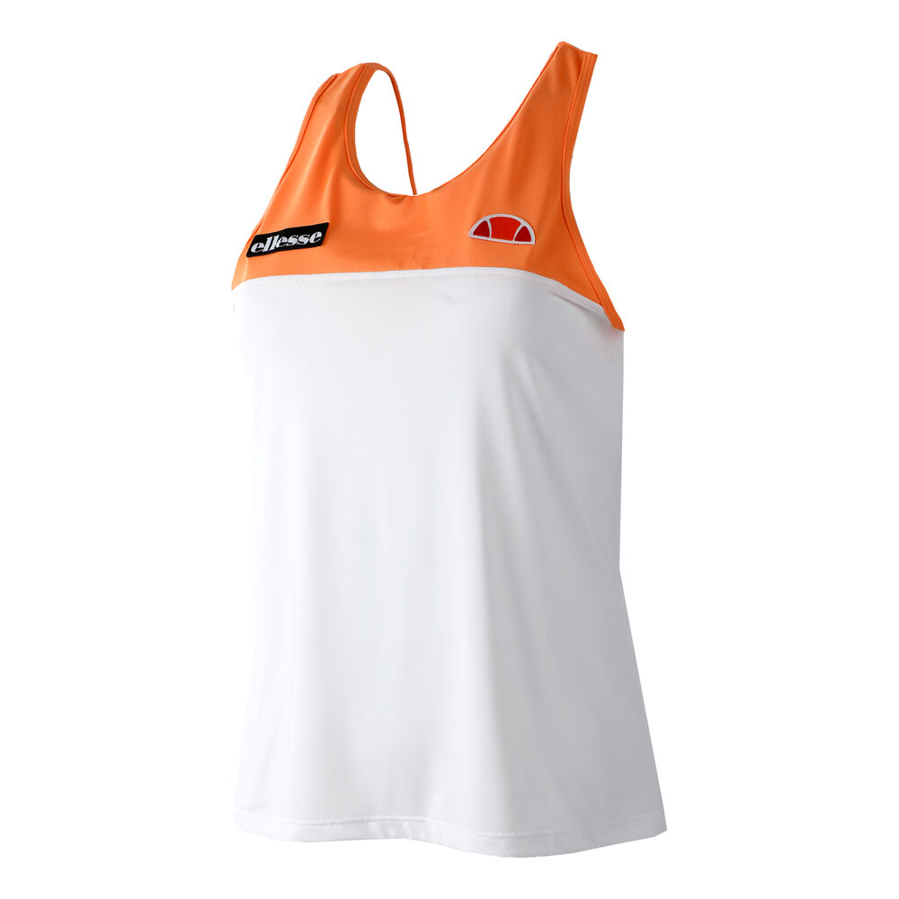 Savvy Camiseta De Tirantes Mujeres - Blanco, Naranja