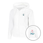 Ropa Quiet Please Quiet Please Create Flower Zip Sudadera Con Cremallera Mujeres-Blanco,Multicolor