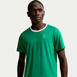 Ropa de tenis Nike Nike Court Dri-FIT Advantage Camiseta de manga corta Hombres-verde oscuro