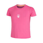 Ropa de tenis Quiet Please Quiet Please Retriever Camiseta de manga corta Chicas-rosa