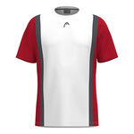 Ropa HEAD HEAD Club 25 Tech Camiseta De Manga Corta Hombres-Rojo,Blanco