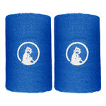 Ropa de tenis Quiet Please Quiet Please Long Cinta para sudor - Pack de 2 Unisex-azul, blanco