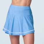 Ropa Lucky in Love Lucky in Love Linen Play Falda Mujeres-Azul,Multicolor