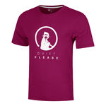 Ropa Quiet Please Quiet Please Trainings Camiseta de manga corta Hombres-berry, blanco