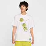 Ropa Nike Nike Court M90 French Open Camiseta De Manga Corta Hombres-Blanco