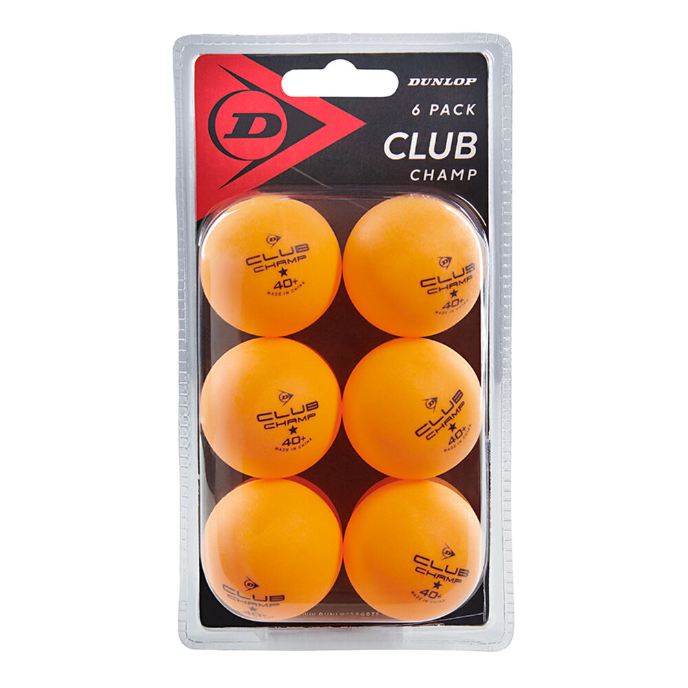 Dunlop Club Champ 6 Ball Blister Juego De Tenis De Mesa - Naranja