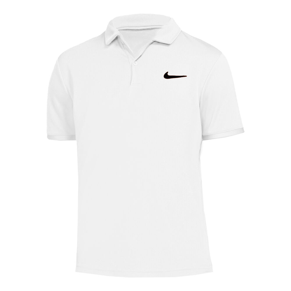 Court Victory Dry PQ Polo Hombres - Negro, Blanco Nike