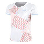 Ropa Lotto Lotto Tech IV D1 Camiseta De Manga Corta Mujeres-Rosa,Blanco