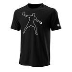 Ropa Wilson Wilson Bela Tech II Camiseta De Manga Corta Hombres-Negro,Blanco