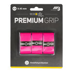 Sobregrips Tennis-Point Tennis-Point Premium Grip Pack De 3-Rosa