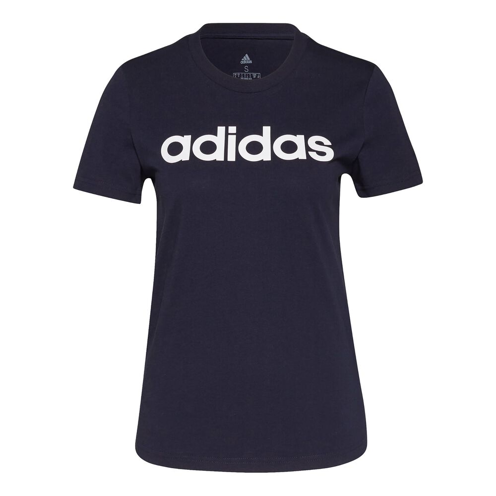 Adidas Essentials Linear Camiseta De Manga Corta Hombres - Gris Claro, Negro