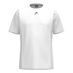 Ropa HEAD HEAD Club 25 Tech Camiseta De Manga Corta Hombres-Blanco