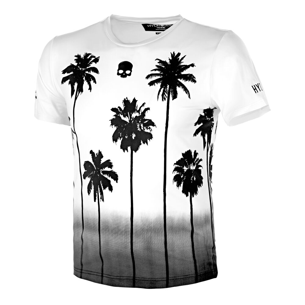 Tech Palm Camiseta De Manga Corta Hombres - Blanco, Negro