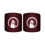 Ropa de tenis Quiet Please Quiet Please Short Cinta Para Sudor Pack De 2-Rojo Vino