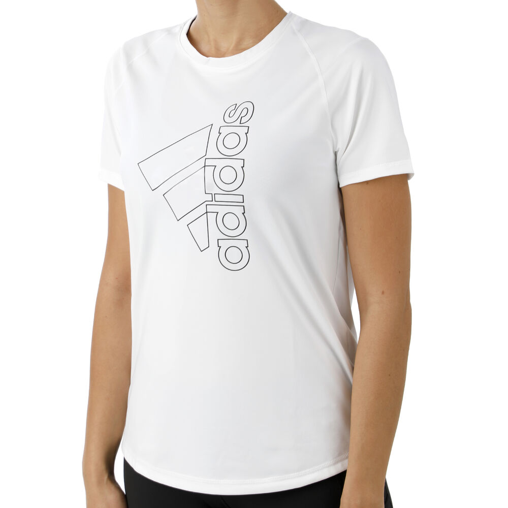 Tech Badge Of Sport Camiseta De Manga Corta Mujeres - Blanco, Negro