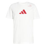adidas adidas Category Graphic Camiseta de manga corta Hombres-blanco