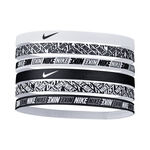 Ropa Nike Nike Printed Cinta Para El Pelo Pack De 6-Blanco,Negro