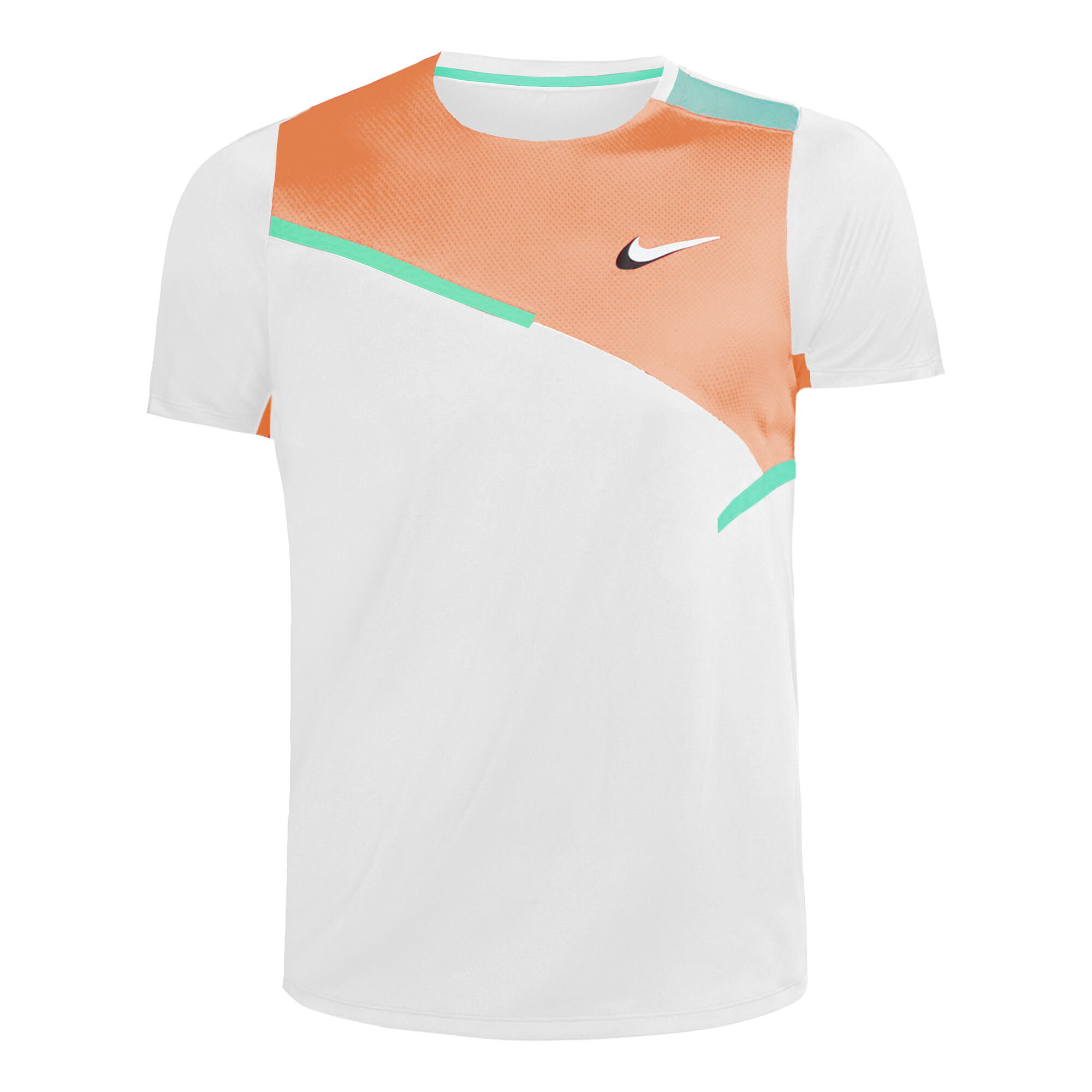 atención Final Paja Nike Court Dry Slam Camiseta De Manga Corta Hombres - Blanco, Naranja  compra online | Padel-Point