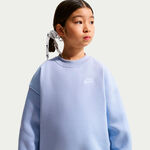 Ropa Nike Nike Sportswear Club Fleece Oversized Crew Sudadera Ni&ntilde;os-azul-gris