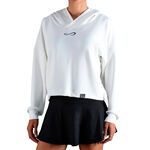 Padelbekleidung Endless Endless Hypersoft Sudadera con capucha Mujeres-blanco