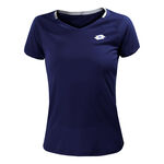Lotto Lotto Squadra II PL Camiseta de manga corta Mujeres - azul oscuro, blanco