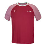 Ropa Babolat Babolat Crew Neck Lebron Camiseta De Manga Corta Hombres-Rojo Vino