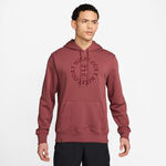 Ropa Nike Nike Court Dri-Fit Heritage Sudadera con capucha Hombres-rojo vino